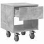 Preview: Nachttisch Beton Grau 40,5 x 40 x 48 cm Holzwerkstoff