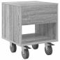 Preview: Nachttisch 2 stk. Graues Sonoma 40,5 x 40 x 48 cm Holzwerkstoff
