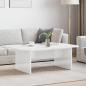 Preview: ARDEBO.de - Couchtisch Hochglanz Weiß 93 x 53 x 33 cm Holzwerkstoff