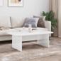 Preview: Couchtisch Hochglanz Weiß 93 x 53 x 33 cm Holzwerkstoff