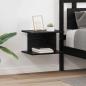 Preview: ARDEBO.de - Nachttisch 2 stk. Schwarz Eichen-Optik 40 x 30 x 25 cm