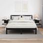 Preview: Nachttisch 2 stk. Schwarz Eichen-Optik 40 x 30 x 25 cm