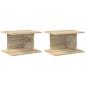 Preview: Nachttisch 2 stk. Sonoma-Eiche 40 x 30 x 25 cm Holzwerkstoff