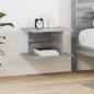Preview: ARDEBO.de - Nachttisch Sonoma-Grau 40 x 30 x 25 cm Holzwerkstoff