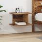 Preview: ARDEBO.de - Nachttisch Altholz 40 x 30 x 25 cm Holzwerkstoff
