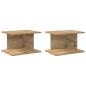Preview: Nachttisch 2 stk. Artisan-Eiche 40 x 30 x 25 cm Holzwerkstoff