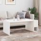 Preview: Couchtisch Weiß 101,5 x 50 x 37 cm Holzwerkstoff