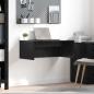 Preview: ARDEBO.de - Wandtisch Schwarz Eichen-Optik Holzwerkstoff 80 x 45 x 30 cm