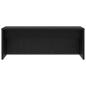 Preview: Wandtisch Schwarz Eichen-Optik Holzwerkstoff 80 x 45 x 30 cm