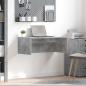 Preview: ARDEBO.de - Wandtisch Beton Grau Holzwerkstoff 80 x 45 x 30 cm
