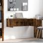 Preview: ARDEBO.de - Wandtisch Geräucherte Eiche Holzwerkstoff 100 x 45 x 30 cm