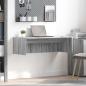 Preview: ARDEBO.de - Wandtisch Graues Sonoma Holzwerkstoff 100 x 45 x 30 cm