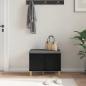 Preview: Flurbank mit Kissen mit Speicher Schwarze Eiche 60 x 38 x 46 cm
