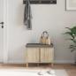 Preview: Flurbank mit Kissen mit Speicher Sonoma-Eiche 60 x 38 x 46 cm