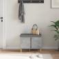 Preview: Flurbank mit Kissen mit Speicher Betongrau 60 x 38 x 46 cm