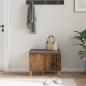 Preview: Flurbank mit Kissen mit Speicher Altholz 60 x 38 x 46 cm