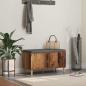Preview: ARDEBO.de - Flurbank mit Kissen mit Speicher Altholz 80 x 38 x 46 cm