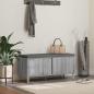 Preview: ARDEBO.de - Flurbank mit Kissen mit Speicher Graues Sonoma 100 x 38 x 46 cm