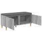 Preview: Flurbank mit Kissen mit Speicher Graues Sonoma 100 x 38 x 46 cm