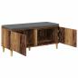 Preview: Flurbank mit Kissen mit Speicher Altholz 100 x 38 x 46 cm
