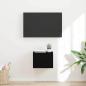 Preview: ARDEBO.de - TV-Wandschrank 39 x 31 x 29,5 cm Schwarz Holzwerkstoff