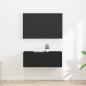Preview: ARDEBO.de - TV-Wandschrank 2 stk. Schwarz Holzwerkstoff
