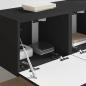 Preview: TV-Wandschrank 2 stk. Schwarz Holzwerkstoff