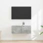 Preview: ARDEBO.de - TV-Wandschrank 2 stk. Beton Holzwerkstoff