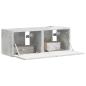 Preview: TV-Wandschrank 2 stk. Beton Holzwerkstoff