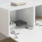 Preview: TV-Wandschrank 2 stk. Glänzend Weiß Holzwerkstoff