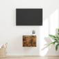 Preview: ARDEBO.de - TV-Wandschrank 39 x 31 x 29,5 cm Räuchereiche Holzwerkstoff
