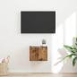 Preview: ARDEBO.de - TV-Wandschrank 39 x 31 x 29,5 cm Altholz Holzwerkstoff
