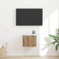 Preview: ARDEBO.de - TV-Wandschrank 39 x 31 x 29,5 cm Kunsthandwerk Eiche