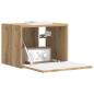 Preview: TV-Wandschrank 39 x 31 x 29,5 cm Kunsthandwerk Eiche