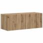 Preview: TV-Wandschrank 2 stk. Kunsthandwerk Eiche Holzwerkstoff