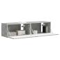 Preview: TV-Wandschrank 2 stk. Betongrau Holzwerkstoff