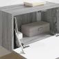 Preview: TV-Wandschrank 60 x 31 x 29,5 cm Sonoma-Grau Holzwerkstoff