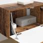 Preview: TV-Wandschrank 60 x 31 x 29,5 cm Altholz Holzwerkstoff