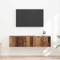 Preview: ARDEBO.de - TV-Wandschrank 2 stk. Altholz Holzwerkstoff