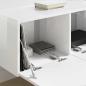 Preview: TV-Wandschrank 78,5 x 30 x 29,5 cm Glänzend Weiß Holzwerkstoff