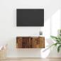 Preview: ARDEBO.de - TV-Wandschrank 78,5 x 30 x 29,5 cm Altholz Holzwerkstoff