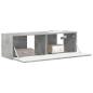 Preview: TV-Wandschrank 98 x 31 x 29,5 cm Betongrau Holzwerkstoff