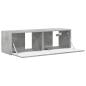 Preview: TV-Wandschrank 98 x 31 x 29,5 cm Betongrau Holzwerkstoff