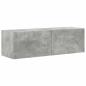 Preview: TV-Wandschrank 2 stk. Betongrau Holzwerkstoff