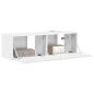 Preview: TV-Wandschrank 98 x 31 x 29,5 cm Glänzend Weiß Holzwerkstoff