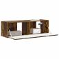 Preview: TV-Wandschrank 98 x 31 x 29,5 cm Räuchereiche Holzwerkstoff