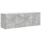 Preview: TV-Wandschrank 2 stk. Betongrau Holzwerkstoff