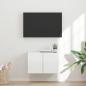 Preview: ARDEBO.de - TV-Wandschrank 59,5 x 31 x 40 cm Hochglanz Weiß Holzwerkstoff