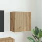 Preview: ARDEBO.de - TV-Wandschrank 59,5 x 31 x 60 cm Artisan-Eiche Holzwerkstoff