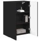 Preview: TV-Wandschrank 59,5 x 31 x 80 cm Schwarz Holzwerkstoff